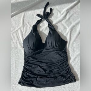 La Blanca Black Tankini Top